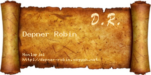Depner Robin névjegykártya